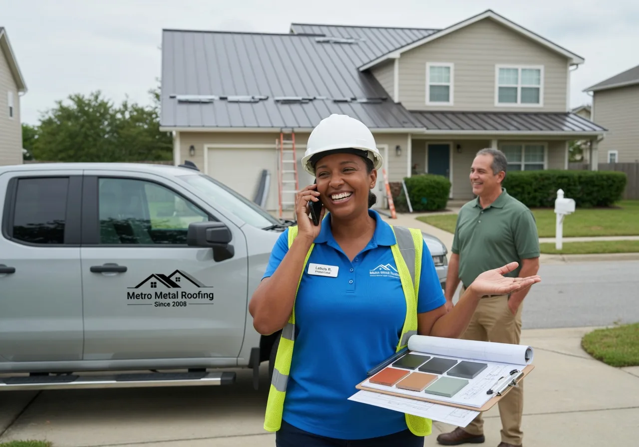 Storm Damage Metal Roof Repair in French Village, MO